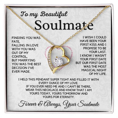 To My Soulmate, Husband - My Forever Love Necklace