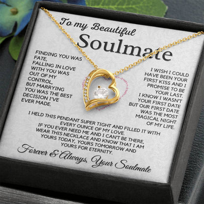 To My Soulmate, Husband - My Forever Love Necklace