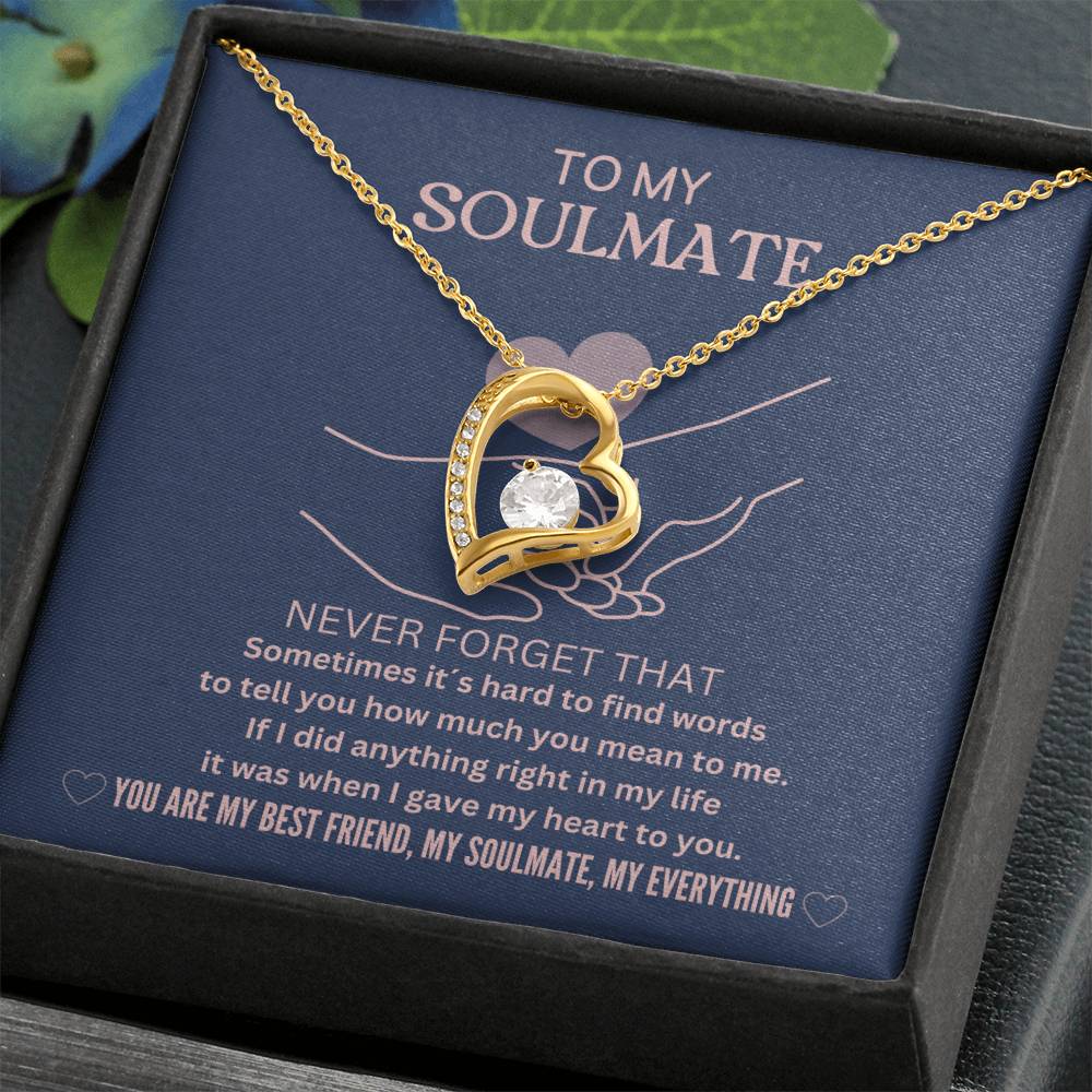 Gift For Soulmate From Husband, Never Forget That You Are My Bestfriend Necklace