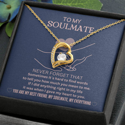 Gift For Soulmate From Husband, Never Forget That You Are My Bestfriend Necklace