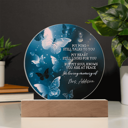 Custom Text Memorial Acrylic Plaque