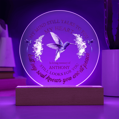 Custom Text Memorial Acrylic Plaque