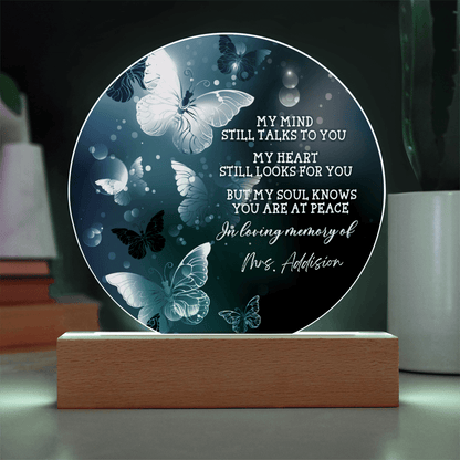 Custom Text Memorial Acrylic Plaque