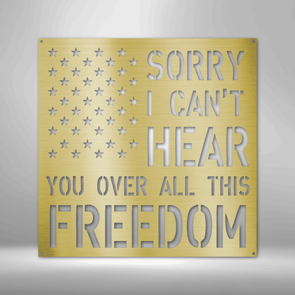 Freedom Metal Sign Wall Decoration Metal Art Wall Hangings Quote Wall Art Metal Sign Wall Sign Housewarming Gift