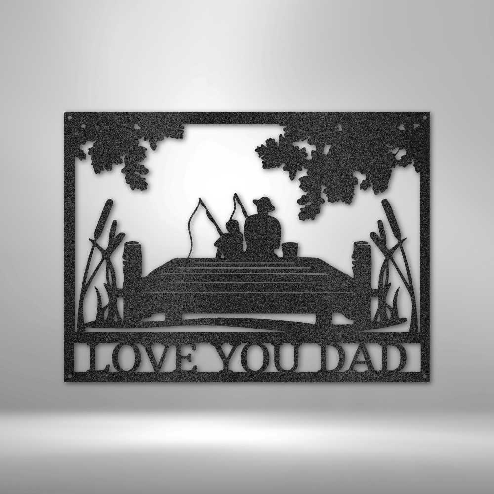Father and Son| Fishing Monogram|Fathers Day Gift|Personalized Gift | Custom Name Sign | Birthday Name Sign| Custom metal Sign