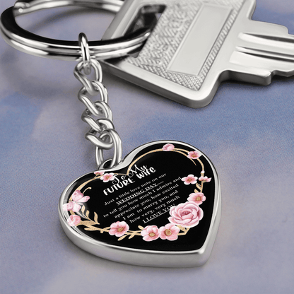 Gift For Future Wife - Wedding Day - Heart Keychain