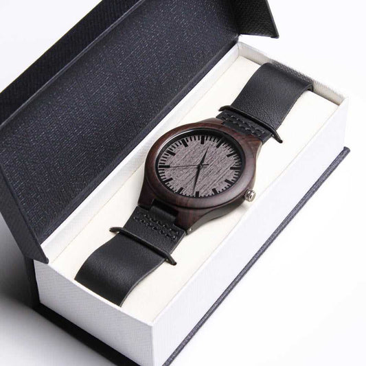 Gift For Men - Someone You Love -  Mens Engraved Wooden Watch
