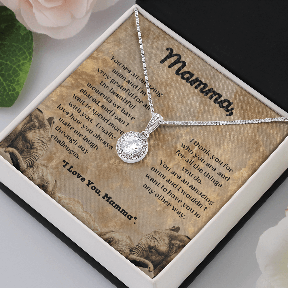 Gift For Mum/Mother/Stepmum - Amazing Mamma - Necklace