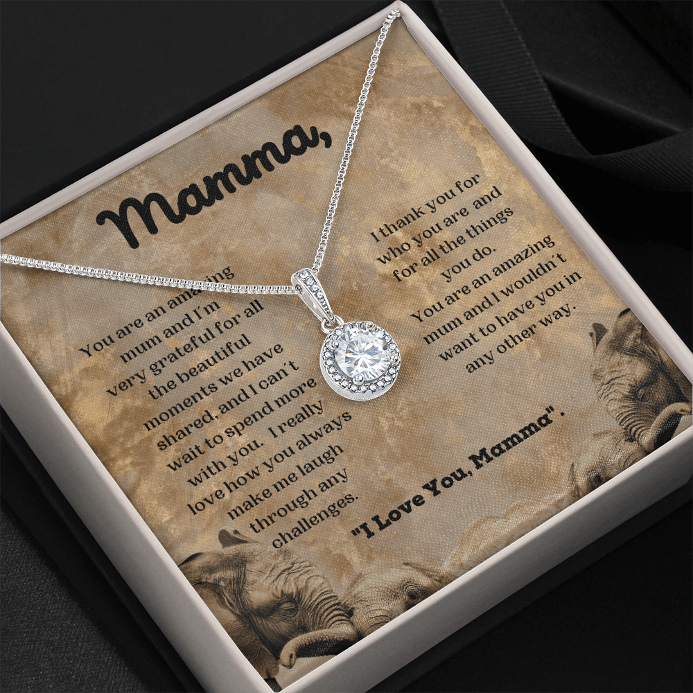 Gift For Mum/Mother/Stepmum - Amazing Mamma - Necklace