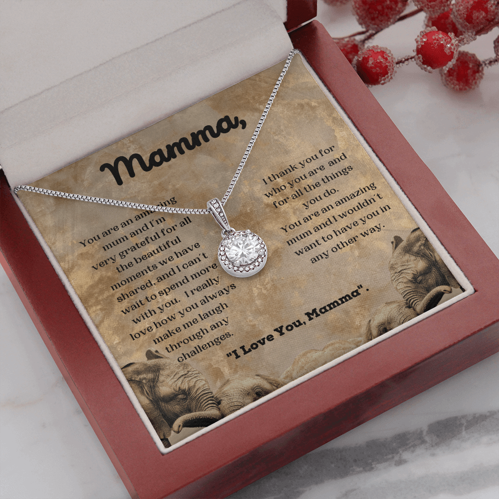 Gift For Mum/Mother/Stepmum - Amazing Mamma - Necklace
