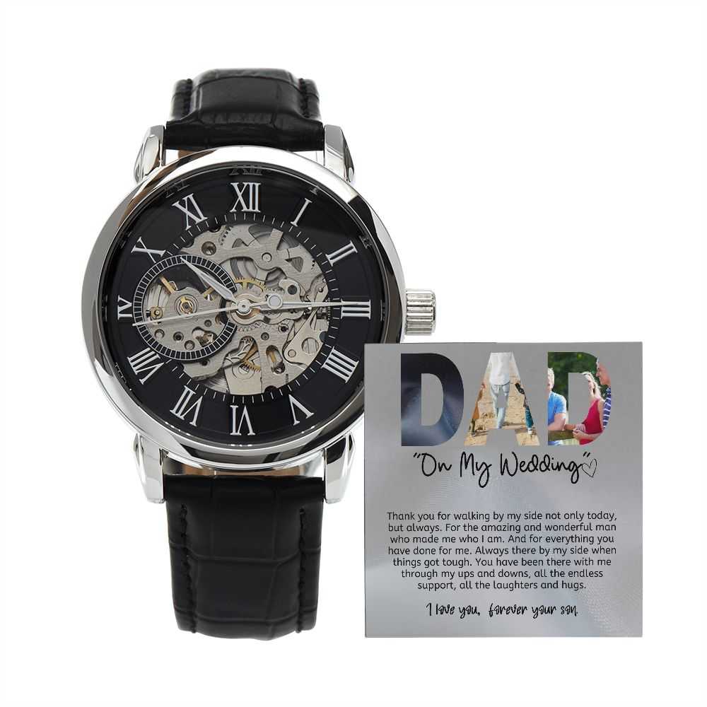 Gift for Dad - My Wedding - Men´s Openwork Watch
