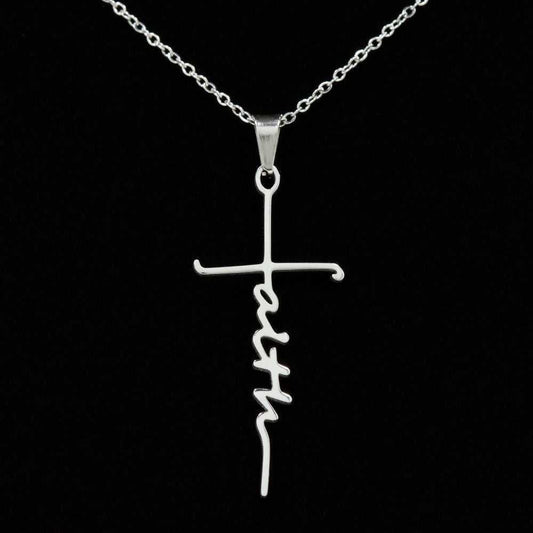 Necklace Faith Cross All things