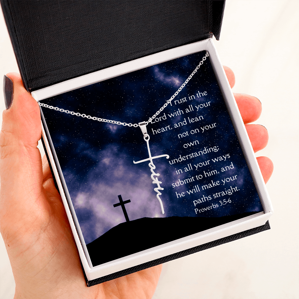 Necklace Faith Cross Trust