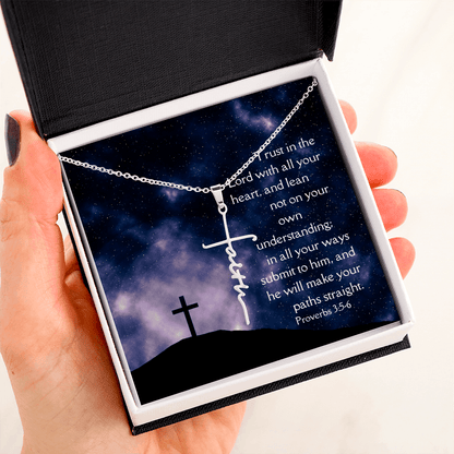 Necklace Faith Cross Trust