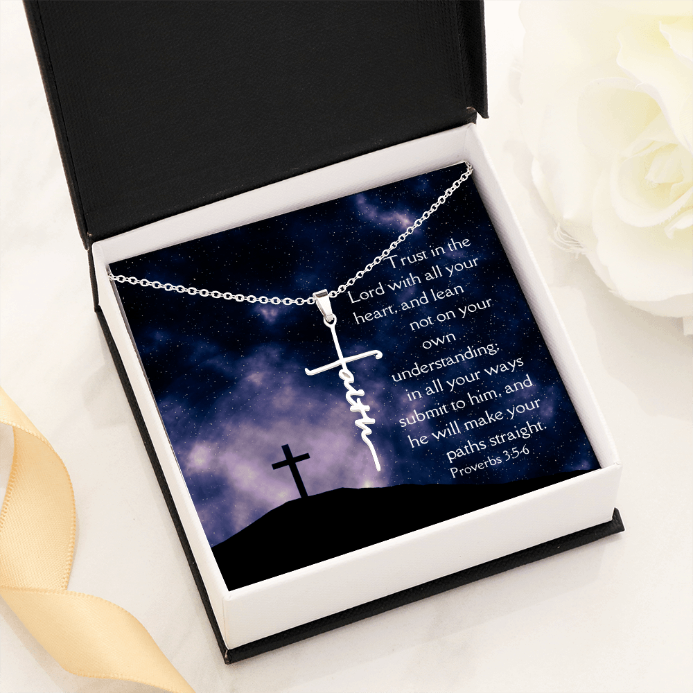 Necklace Faith Cross Trust