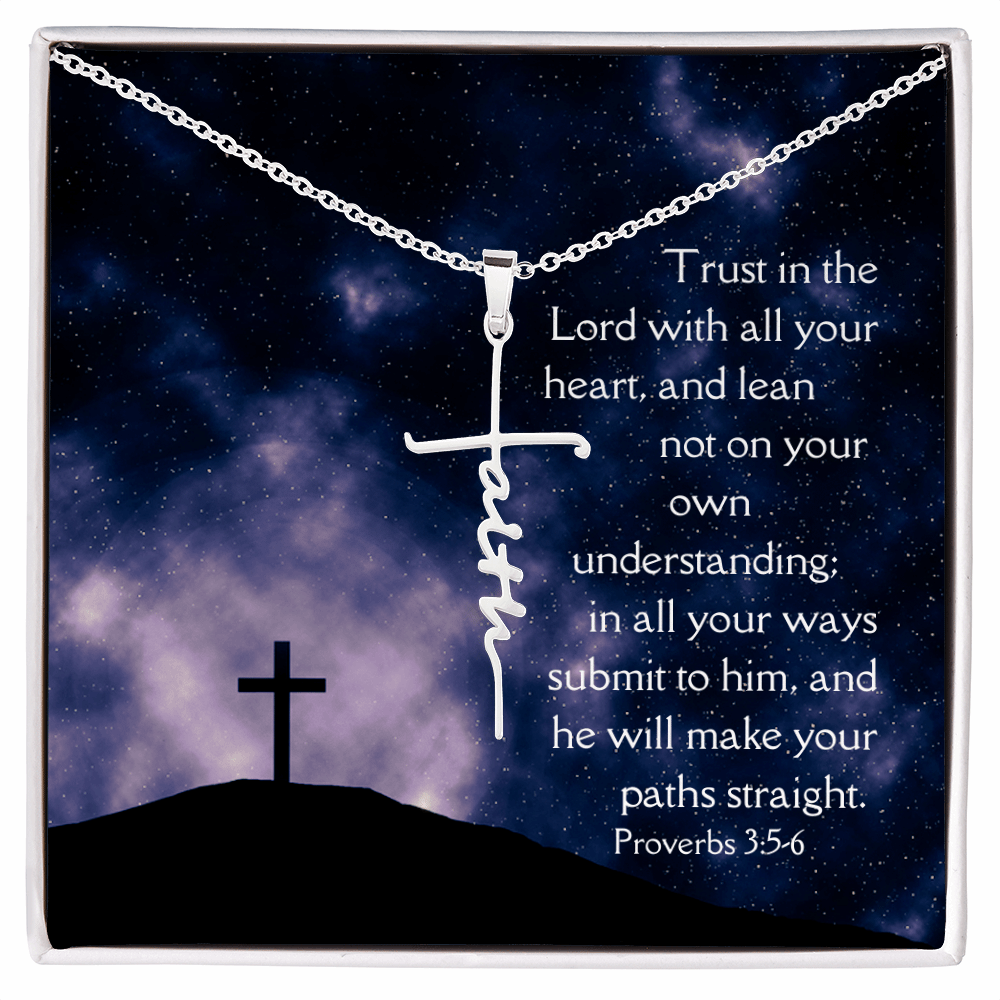 Necklace Faith Cross Trust