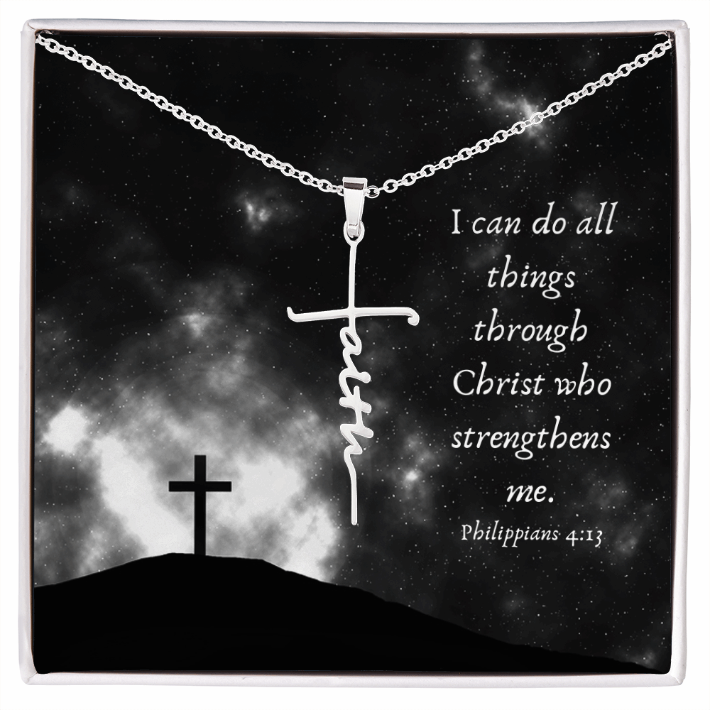 Necklace Faith Cross All things