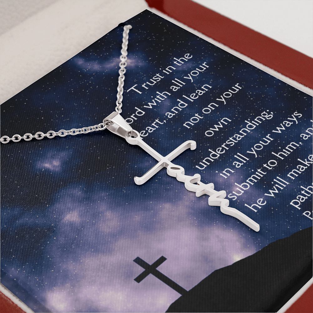Necklace Faith Cross Trust