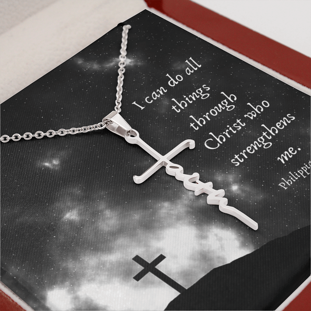 Necklace Faith Cross All things