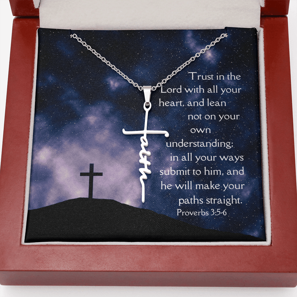 Necklace Faith Cross Trust