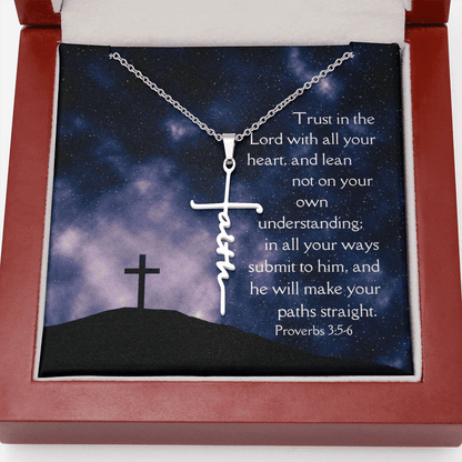 Necklace Faith Cross Trust