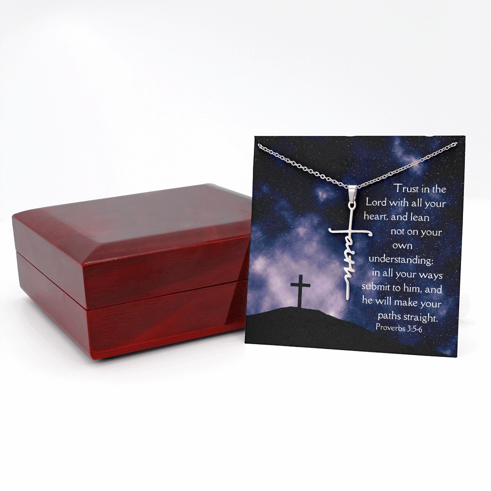 Necklace Faith Cross Trust