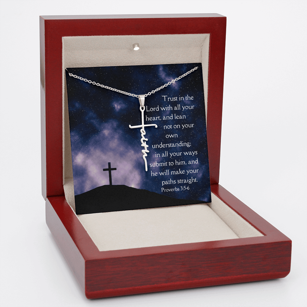 Necklace Faith Cross Trust