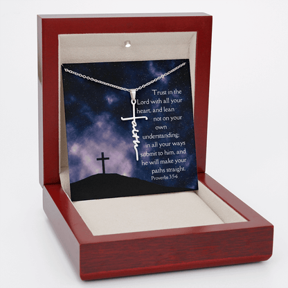 Necklace Faith Cross Trust