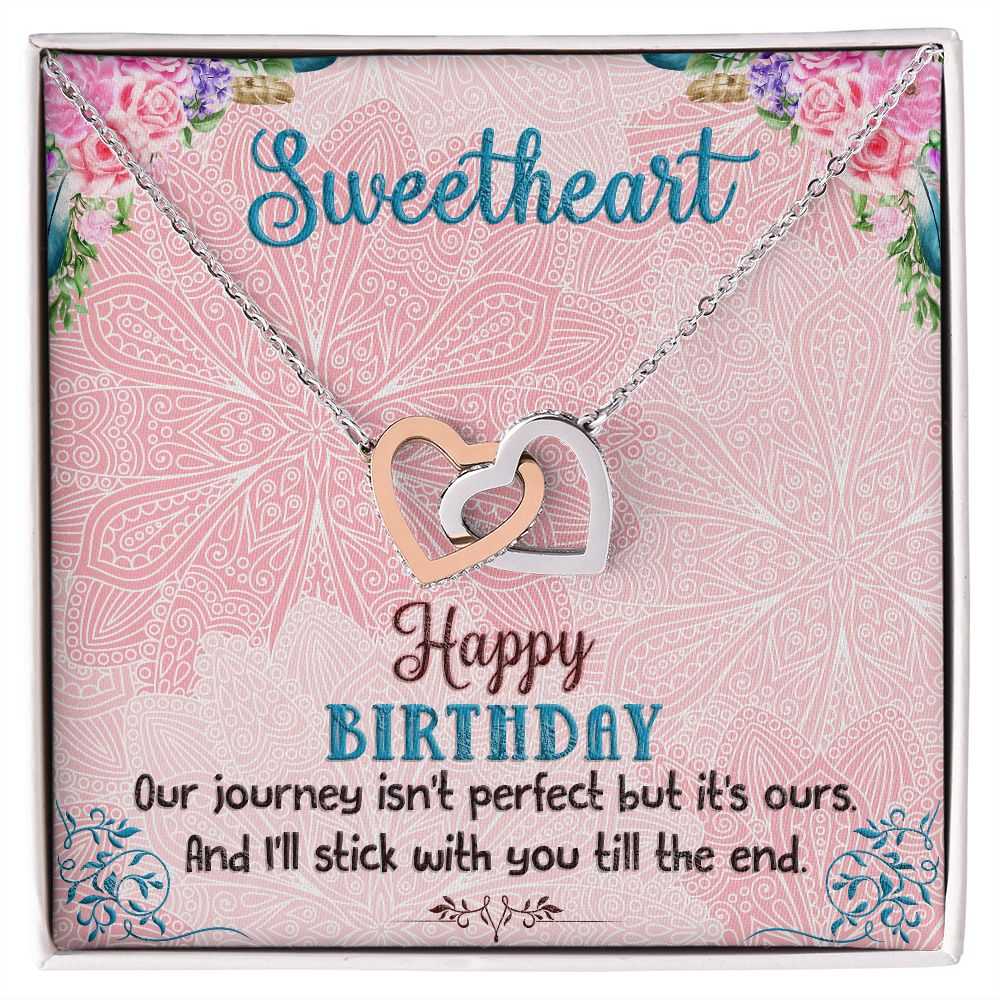 My Sweetheart Interlocking Hearts Necklace