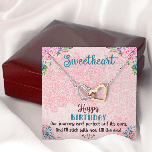 My Sweetheart Interlocking Hearts Necklace