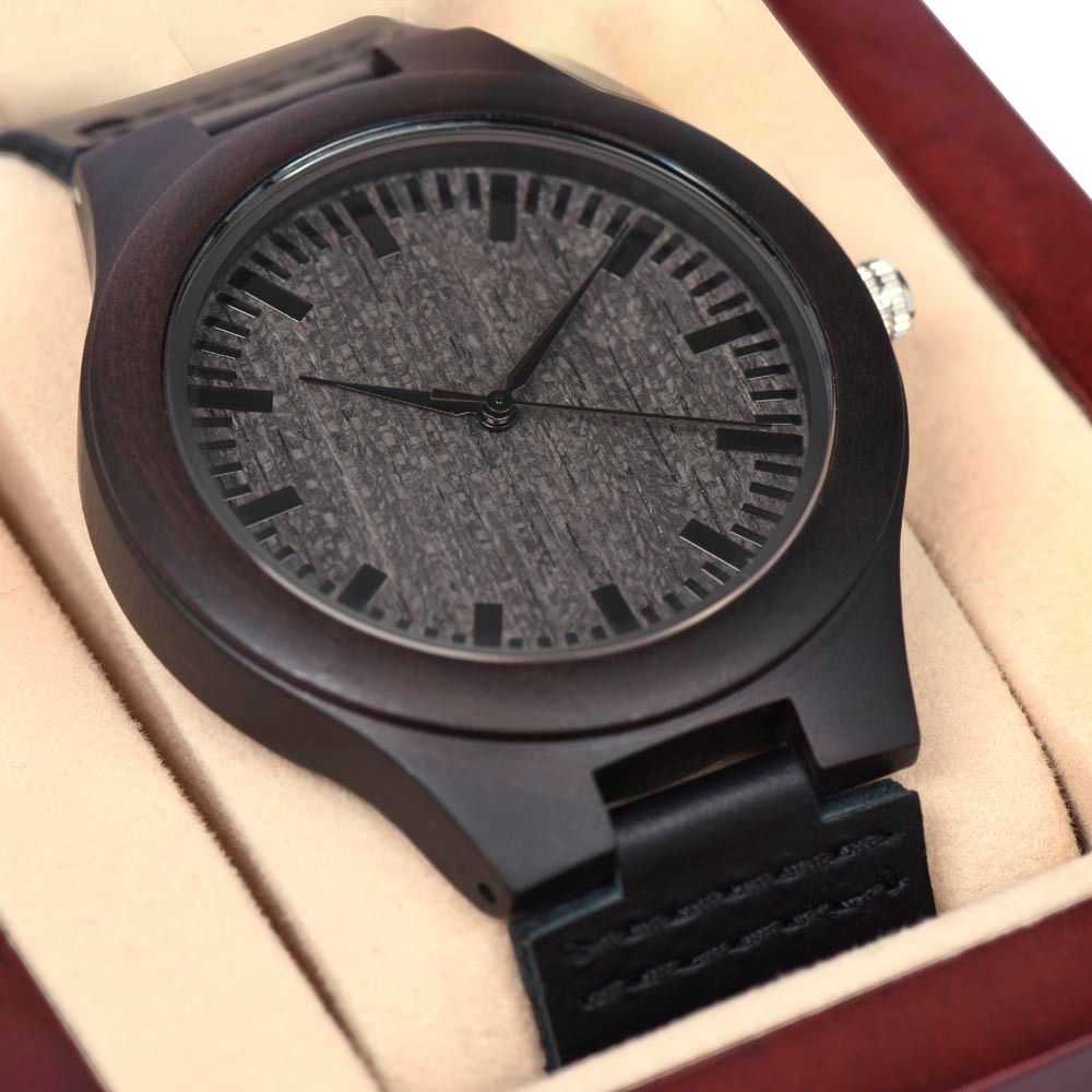 To My Future Husband - I Promise To Love You - Wooden Watch