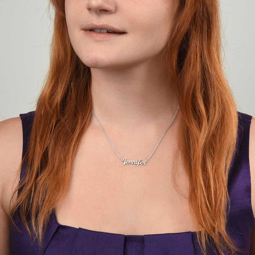 Custom Bridesmaid Without You Necklace