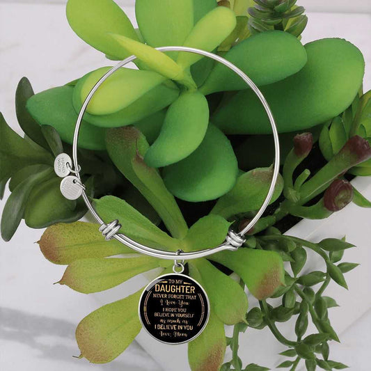 For My Daughter - I Believe In You - Circle Bracelet