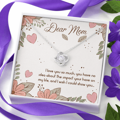 Gift For Mum/Mother/Stepmum - Love You So Much - Necklace