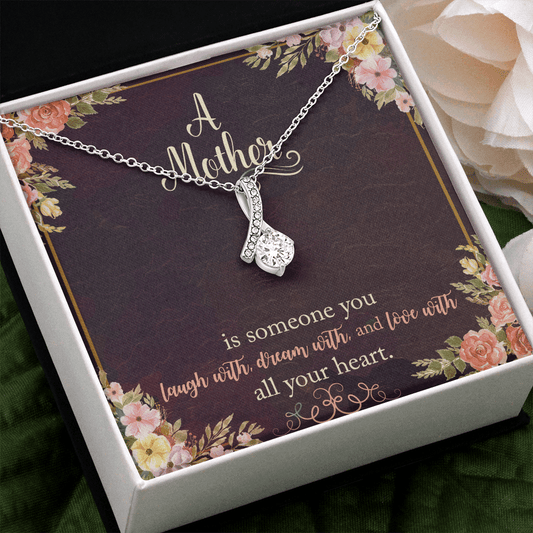 Gift For Mum/Mother/Stepmum - A Mother Is - Necklace