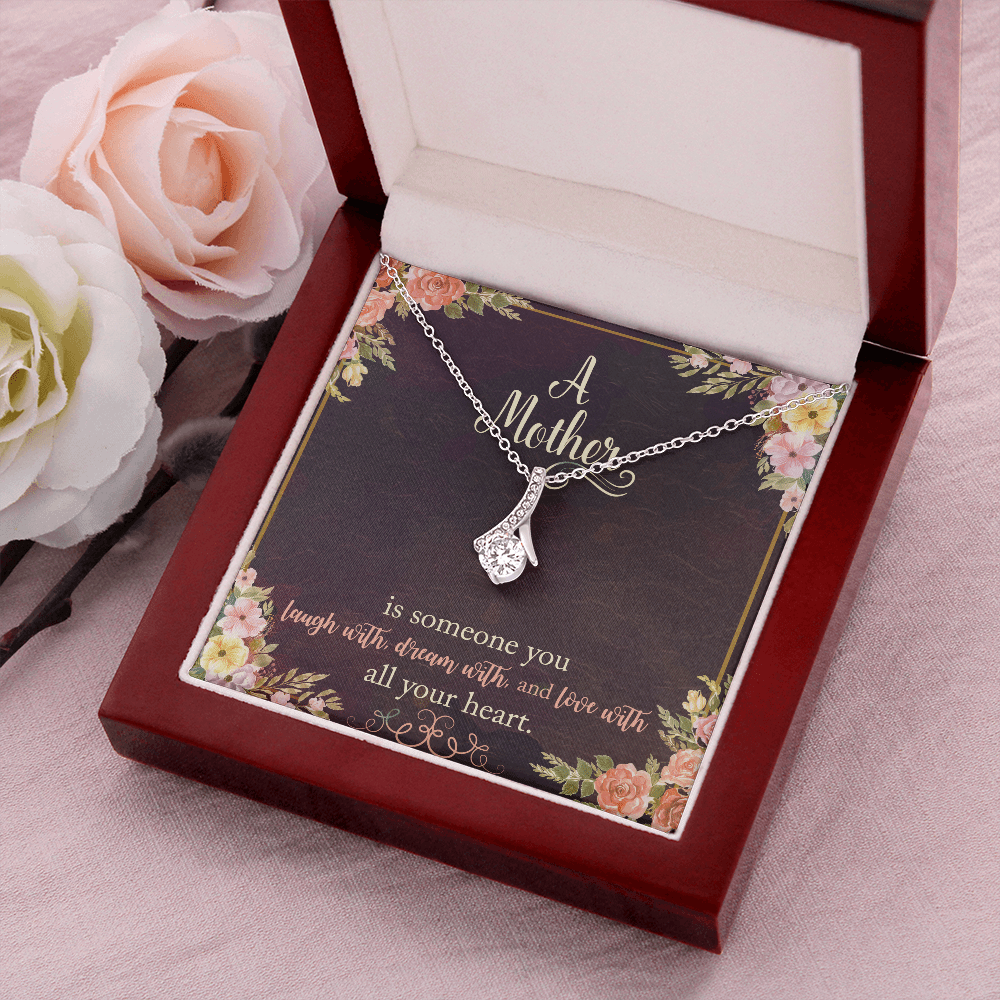Gift For Mum/Mother/Stepmum - A Mother Is - Necklace