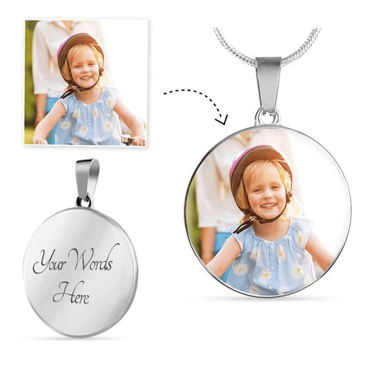 Personalise  Round Necklace