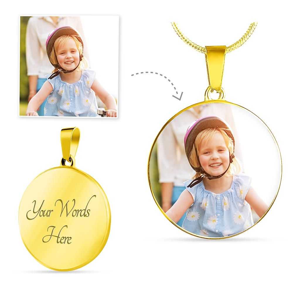 Personalise  Round Necklace